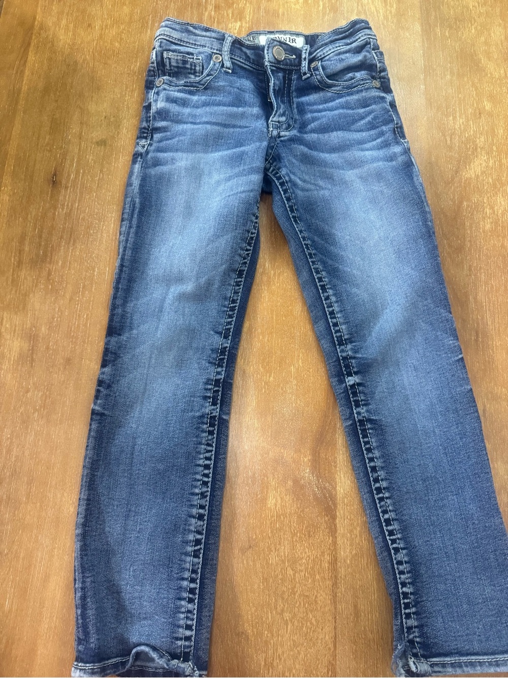 BKE Kids Dark Blue Straight Stretch Jeans